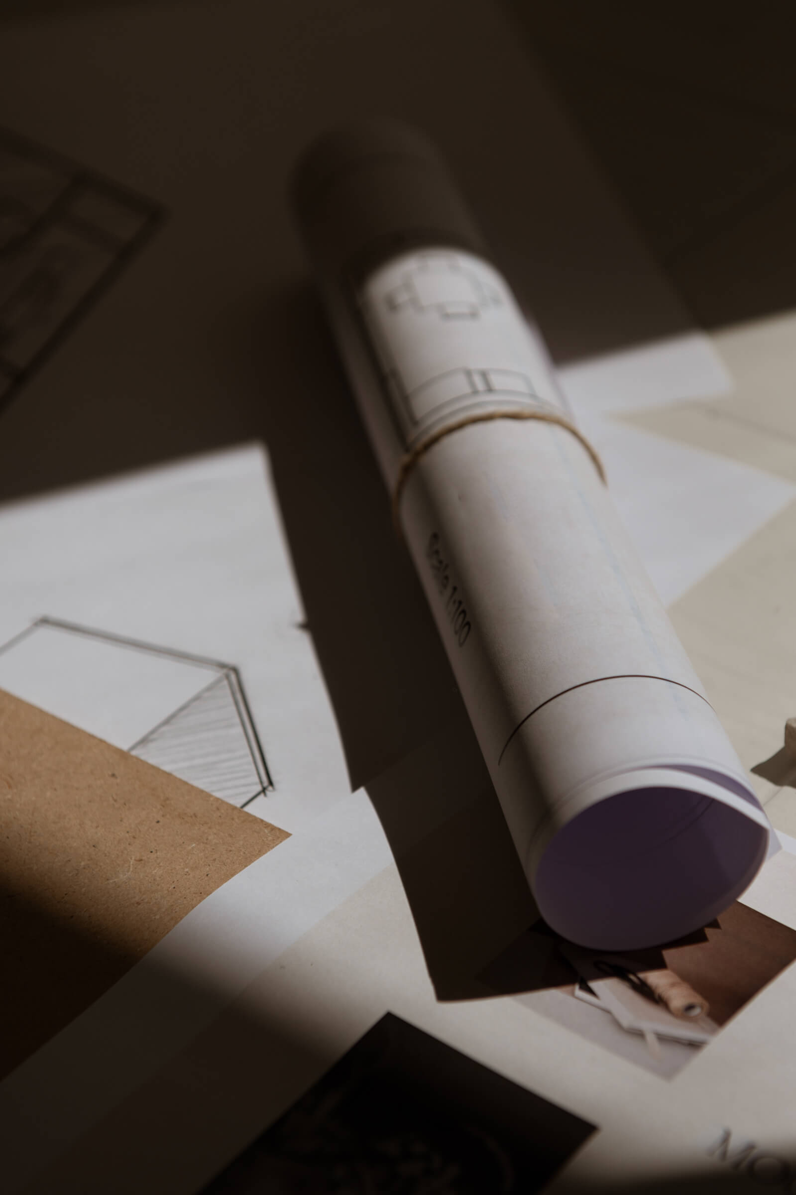 Moody architectural photo used as a decorative accent.